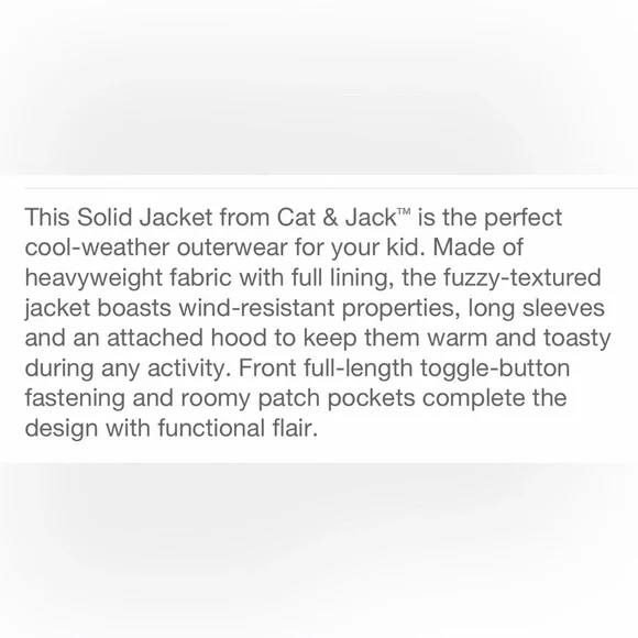 Boys' Solid Jacket With Hood - Cat & Jack™ Navy Blue Size XL - Picture 5 of 9